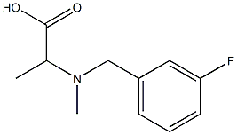 2-{[(3-fluorophenyl)methyl](methyl)amino}propanoic acid 结构式