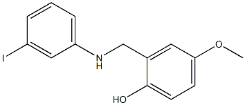 2-{[(3-iodophenyl)amino]methyl}-4-methoxyphenol 结构式