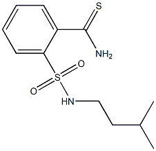 2-{[(3-methylbutyl)amino]sulfonyl}benzenecarbothioamide 结构式