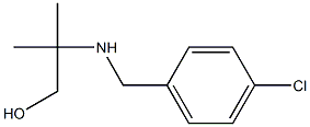 2-{[(4-chlorophenyl)methyl]amino}-2-methylpropan-1-ol 结构式