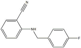 2-{[(4-fluorophenyl)methyl]amino}benzonitrile 结构式
