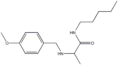 2-{[(4-methoxyphenyl)methyl]amino}-N-pentylpropanamide 结构式