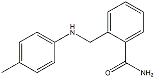 2-{[(4-methylphenyl)amino]methyl}benzamide 结构式