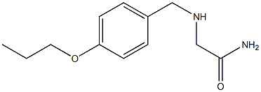 2-{[(4-propoxyphenyl)methyl]amino}acetamide 结构式