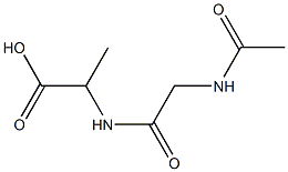 2-{[(acetylamino)acetyl]amino}propanoic acid 结构式