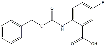 2-{[(benzyloxy)carbonyl]amino}-5-fluorobenzoic acid 结构式