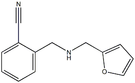 2-{[(furan-2-ylmethyl)amino]methyl}benzonitrile 结构式