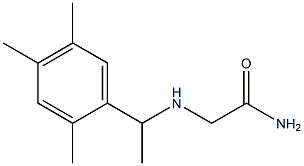 2-{[1-(2,4,5-trimethylphenyl)ethyl]amino}acetamide 结构式