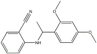 2-{[1-(2,4-dimethoxyphenyl)ethyl]amino}benzonitrile 结构式