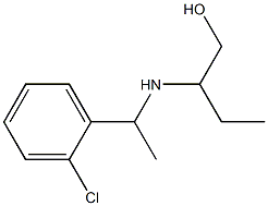 2-{[1-(2-chlorophenyl)ethyl]amino}butan-1-ol 结构式