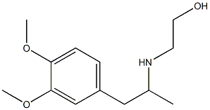 2-{[1-(3,4-dimethoxyphenyl)propan-2-yl]amino}ethan-1-ol 结构式