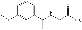 2-{[1-(3-methoxyphenyl)ethyl]amino}acetamide 结构式