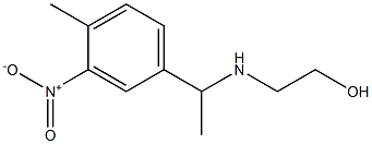 2-{[1-(4-methyl-3-nitrophenyl)ethyl]amino}ethan-1-ol 结构式