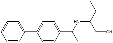 2-{[1-(4-phenylphenyl)ethyl]amino}butan-1-ol 结构式
