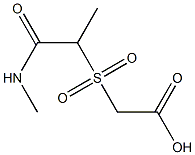2-{[1-(methylcarbamoyl)ethane]sulfonyl}acetic acid 结构式