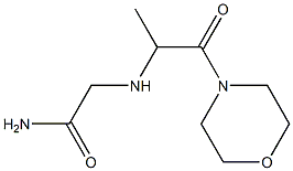 2-{[1-(morpholin-4-yl)-1-oxopropan-2-yl]amino}acetamide 结构式