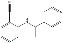 2-{[1-(pyridin-4-yl)ethyl]amino}benzonitrile 结构式