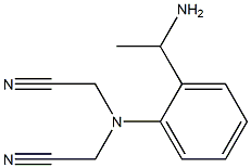 2-{[2-(1-aminoethyl)phenyl](cyanomethyl)amino}acetonitrile 结构式