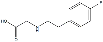 2-{[2-(4-fluorophenyl)ethyl]amino}acetic acid 结构式