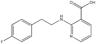 2-{[2-(4-fluorophenyl)ethyl]amino}pyridine-3-carboxylic acid 结构式