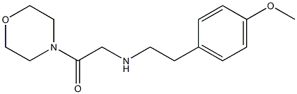 2-{[2-(4-methoxyphenyl)ethyl]amino}-1-(morpholin-4-yl)ethan-1-one 结构式