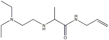 2-{[2-(diethylamino)ethyl]amino}-N-(prop-2-en-1-yl)propanamide 结构式