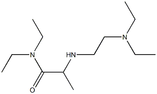 2-{[2-(diethylamino)ethyl]amino}-N,N-diethylpropanamide 结构式