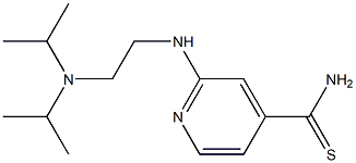 2-{[2-(diisopropylamino)ethyl]amino}pyridine-4-carbothioamide 结构式