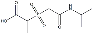 2-{[2-(isopropylamino)-2-oxoethyl]sulfonyl}propanoic acid 结构式