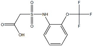 2-{[2-(trifluoromethoxy)phenyl]sulfamoyl}acetic acid 结构式