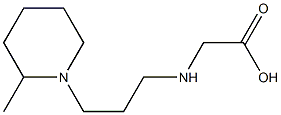 2-{[3-(2-methylpiperidin-1-yl)propyl]amino}acetic acid 结构式