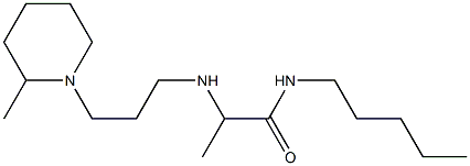 2-{[3-(2-methylpiperidin-1-yl)propyl]amino}-N-pentylpropanamide 结构式