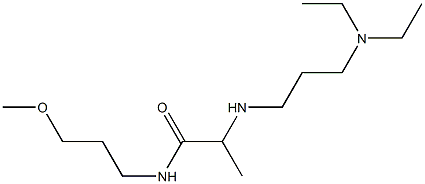 2-{[3-(diethylamino)propyl]amino}-N-(3-methoxypropyl)propanamide 结构式