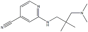 2-{[3-(dimethylamino)-2,2-dimethylpropyl]amino}isonicotinonitrile 结构式
