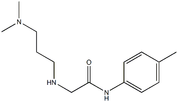 2-{[3-(dimethylamino)propyl]amino}-N-(4-methylphenyl)acetamide 结构式