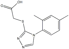2-{[4-(2,4-dimethylphenyl)-4H-1,2,4-triazol-3-yl]sulfanyl}acetic acid 结构式