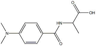 2-{[4-(dimethylamino)benzoyl]amino}propanoic acid 结构式