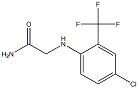 2-{[4-chloro-2-(trifluoromethyl)phenyl]amino}acetamide 结构式