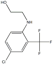 2-{[4-chloro-2-(trifluoromethyl)phenyl]amino}ethan-1-ol 结构式