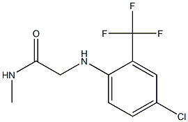 2-{[4-chloro-2-(trifluoromethyl)phenyl]amino}-N-methylacetamide 结构式