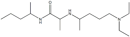 2-{[5-(diethylamino)pentan-2-yl]amino}-N-(pentan-2-yl)propanamide 结构式