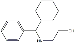 2-{[cyclohexyl(phenyl)methyl]amino}ethan-1-ol 结构式