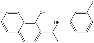 2-{1-[(3-iodophenyl)amino]ethyl}naphthalen-1-ol 结构式