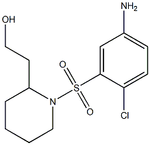 2-{1-[(5-amino-2-chlorobenzene)sulfonyl]piperidin-2-yl}ethan-1-ol 结构式