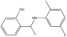 2-{1-[(5-fluoro-2-methylphenyl)amino]ethyl}phenol 结构式