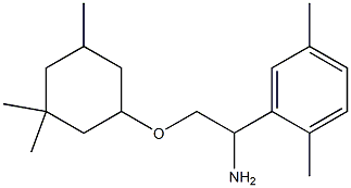 2-{1-amino-2-[(3,3,5-trimethylcyclohexyl)oxy]ethyl}-1,4-dimethylbenzene 结构式