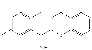 2-{1-amino-2-[2-(propan-2-yl)phenoxy]ethyl}-1,4-dimethylbenzene 结构式