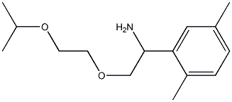 2-{1-amino-2-[2-(propan-2-yloxy)ethoxy]ethyl}-1,4-dimethylbenzene 结构式