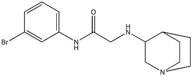 2-{1-azabicyclo[2.2.2]octan-3-ylamino}-N-(3-bromophenyl)acetamide 结构式