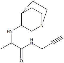 2-{1-azabicyclo[2.2.2]octan-3-ylamino}-N-(prop-2-yn-1-yl)propanamide 结构式